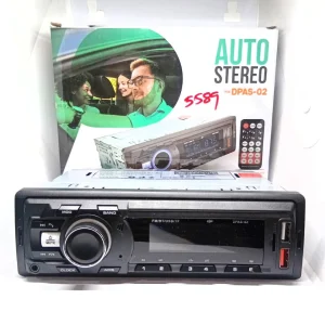 Car MP3 Bluetooth USB FM Radio Single Din Multi Colour Player With Remote Control Model: 5589