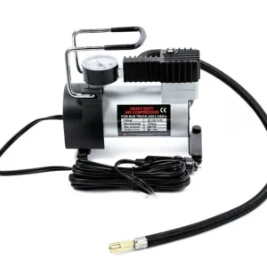 12V Heavy Duty Metal Body Type Portable Air Compressor Vehicle Tire Inflator Pump Full Set