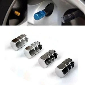 Car Styling Tires Valve Silver Colour Air Caps 4Pcs