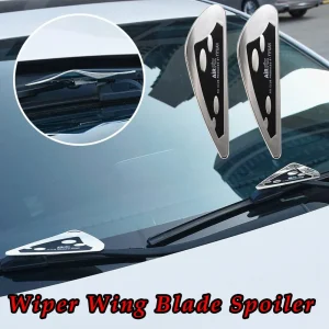 2Pcs Windshield Wiper Wing Protective Spoiler Blade Cover Colour Black