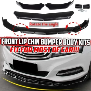 Car 3 Pcs Front Bumper Lip Body Kit Spoiler Lip Diffuser