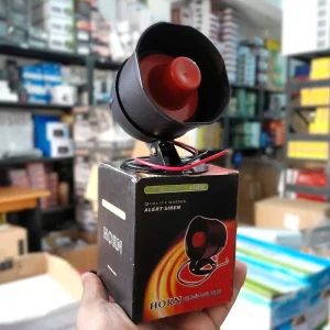 DC 12V 15W Electronic Siren Horn 1 Tone Auto Car Speaker Black / Red