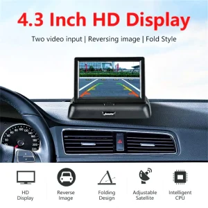 Car Universal Foldable 4.3 Inch Full Colour Dashboard Display