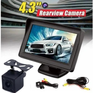 Car 4.3 Inch Colour Display With Night Vision Reverse Camera Full Set