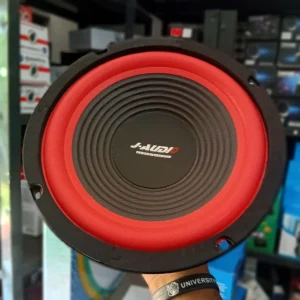 J-AUDIO 8 Inch Red Frame Super Bass 80mm Single Magnet Subwoofer Speaker