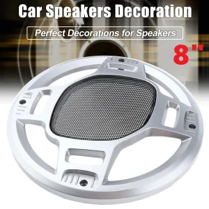 Universal 8 Inch Subwoofer Speaker Black Metal Waffle Cover Guard Grill
