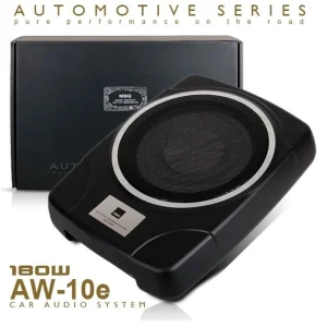 Sound Quality Series MBQ 10 Inch Branded Under Seat Active Subwoofer With In-Built Amplifier & Free Wire Kit AW-10E