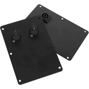 1 PCS Stage speaker junction box back panel 145mm×90mm input integrated aluminum plate double 4-core XLR female socket