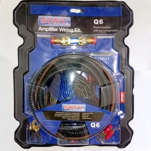 Vehicle Sub Woofer Installation Pure Copper 1500W Speaker Amplifier Wire Full Kit Model: Q6