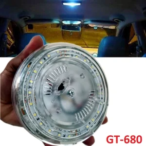 12V White Colour LED Roof Lights Car Interior Lights Car Van Vehicle Ceiling Round Ring Tube Luxury Design Light GT-680