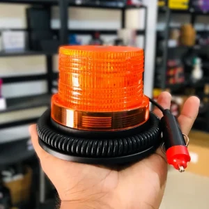Emergency Flashing Safety Warning Light Orange Color 30W Led Flash Round Light