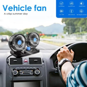 Vehicle 12V 360 Degree Adjustable Portable Low Noise Air Cooling Fan
