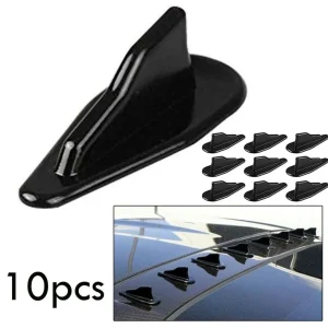 Car Shark Fin Tail Simulation Antenna Shark Fin Antenna Cover Base Replacement Roof Exterior Accessories Decoration 10 Pcs