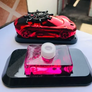 Solar Power Rotatable Red Colour Car Dashboard Decoration Ornament Aroma With Fragrance Air Freshener Perfume