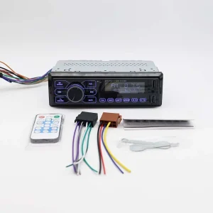 Car Bluetooth MP3 FM Radio Single Din Player With USB/ SD/ AUX/ RCA & Sub Out 33