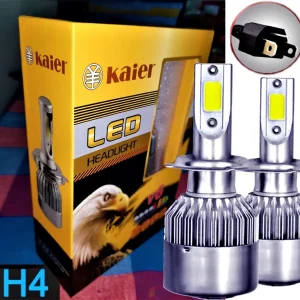 2Pcs Car Super LED Head Lights Bulbs V6-H4 LED 6000K Auto Headlight 36W/3800LM