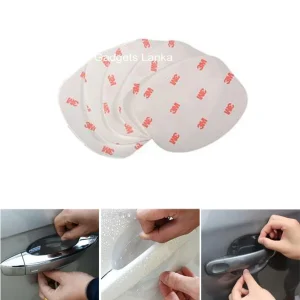4 Pcs/Set Transparent Car Handle Protective Film