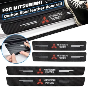 Mitsubishi Car Door Entrance Point Anti Scratch Protector Decal Sticker 4Pcs/Set