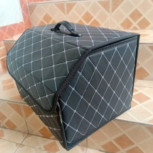 Car Trunk Organizer Box Auto Multiuse Tools Large Capacity Storage Bag Stowing Tidying Leather Folding Emergency Storage Box