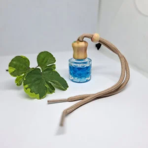 Car Hanging Pendant Type Bottle Perfume Rearview Mirror Blue Scent Ornament