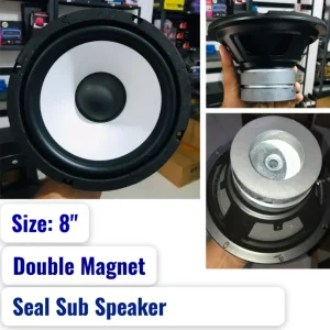 8 Inch Super Bass Double Magnet 100mm Seal Sub Speaker