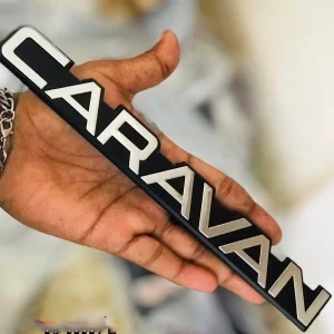 3D Metal Silver Colour CARAVAN Car Styling VIP Badge