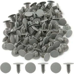 100Pcs Universal 8.5mm Plastic Door Bumper Push Rivets Clip