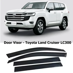 Window Visor For Toyota Land Cruiser : LC300 Side Window Deflector Sun Wind Rain Shield