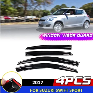Window Visor For Suzuki Swift 2017 Side Window Deflector Sun Wind Rain Shield