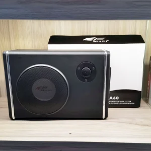 Sound Quality Series Winfu 6 Inch Branded Under Seat Active Subwoofer With In-Built Amplifier & Free Wire Kit A60