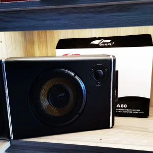 Sound Quality Series Winfu 8 Inch Branded Under Seat Active Subwoofer With In-Built Amplifier & Free Wire Kit A80