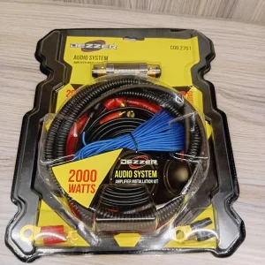 Vehicle Sub Woofer Installation Pure Copper 1500W Speaker Amplifier Wire Full Kit Model: DEZZER / COD.2701