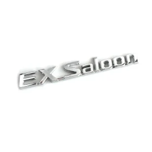 EX Saloon Chrome Car Emblem - 3D Metallic Badge Sticker for Trunk/Body - Premium Automotive Modification Decal