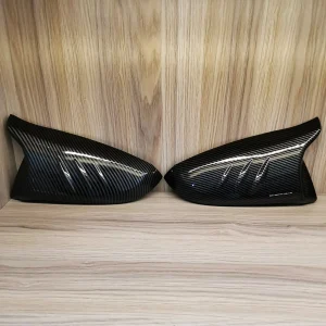 2 Pcs Batman Rebirth Carbon Fiber Side Mirror Cover - Toyota (Rev, Harrier New, Corolla Cross, Voxy-2016)/ (Fortuner-2014)
