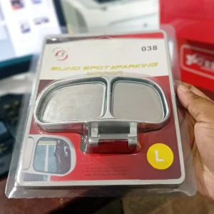 Left Side Rear View Blind Spot Mirror Universal adjustable Wide Angle Auxiliary Mirror(Silver)