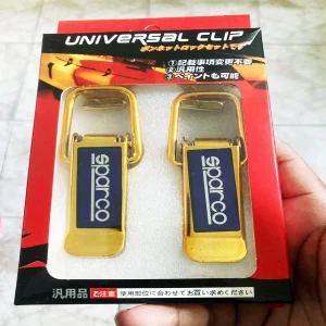 SPARCO Universal Security Hook Lock Clip Kit Bumper Quick Release Hook Silver Color Lock Clip For Racing Car
