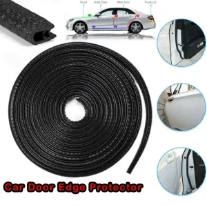 Car Door Edge Protective Anti Collision Anti Scratch Black Colour Strip 5 Meters Length