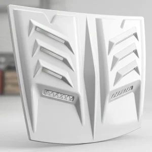 Engine Hood Air Vent Cover Car Hood Vent Trim Bonnet Vent Decoration Cover: White