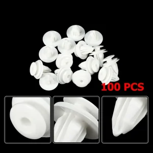 100Pcs 8mm Car Bumper Clips Fastener Rivet Retainer Push Engine Cover Car Door Trim Panel Clip Fasteners