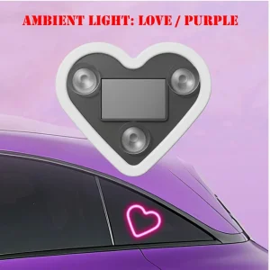 Purple Atmosphere Ambient Light for Car & Interior – "Love" Edition