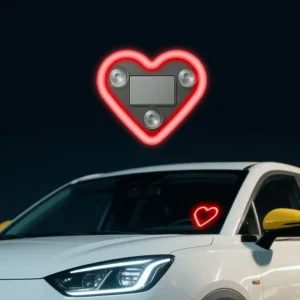 Red Atmosphere Ambient Light for Car & Interior – "Love" Edition