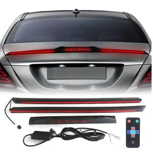 Universal Car High-Mount Third Brake Light Strip – Carbon Fiber Dynamic LED Signal
