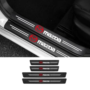 Mazda Car Door Entrance Point Anti Scratch Protector Decal Sticker 4Pcs/Set