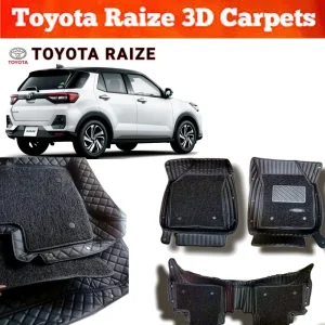 Toyota Raize Turbo 5Pcs Car Floor Mats 3D Carpet Full Set Waterproof PU Leather For Car Styling Auto Interior Accessories Colour Black