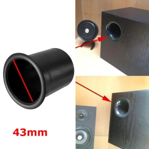 Speaker Port Tube Subwoofer Bass Reflex Tube Bass Woofer Box Port Vent - 43mm