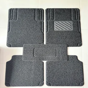 Universal Front And Rear Gray Color Coil Carpet Full Set