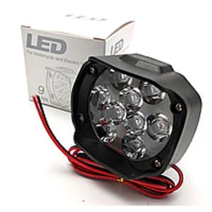 1Pc 12V High Brightness Car/Bike/Three Wheeler External 9 LED Fog Light
