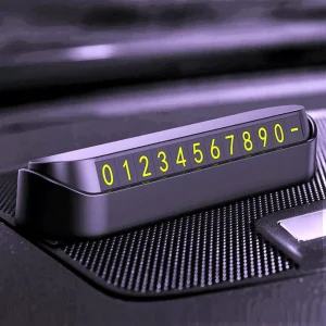 Car Parking Notification Luminous Telephone Phone Number Card Holder