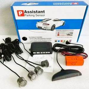 Car LED Parking Sensor Kit With 04 Silver Color Sensors