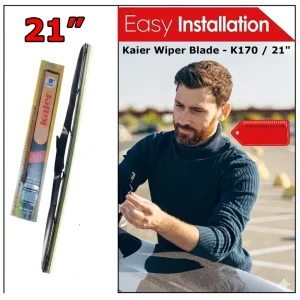 Kaier K170 21-Inch Premium Car Wiper Blade - High Performance Natural Rubber Windshield Wiper (1 Piece)